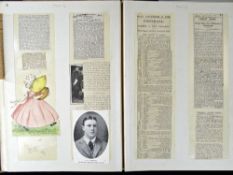 JOHN GUY GILBERNE BIRKETT(1884-1967) RELATED SCRAPBOOK of many newspaper cuttings, Post Office