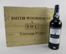 TWELVE BOTTLES OF SMITH WOODHOUSE 2003 VINTAGE PORT in original wood case, bottled by Symington