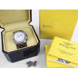 BREITLING CHRONO AVENGER M1 TITANIUM CHRONOGRAPH WRISTWATCH, ref. E73360, c. 2005, white dial with