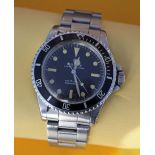 ROLEX OYSTER PERPETUAL SUBMARINER BRACELET WATCH, ref. 5513, stainless steel, automatic movement,