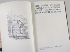 MILNE (ALAN ALEXANDER) The House at Pooh Corner ('monogram edition'), pictorial endpapers, a.e.g,