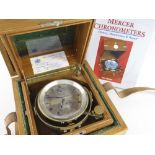 TWO-DAY THOMAS MERCER MARINE CHRONOMETER, 1858-1958 Centenary model, the 4in. silvered dial signed