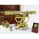 FINE RICHARD EBSWORTH BRASS THEODOLITE, 1819-1826, of 68 Fleet St, London, the 9in. telescope and