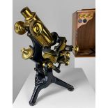 W. WATSON & SONS 'H' EDINBURGH STUDENT'S MONOCULAR MICROSCOPE, c.1910, 313 High Holborn, London, no.