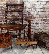 ASSORTED OCCASIONAL FURNITURE, including Victorian table, Chinese hardwood Georgian-style wall