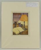 MARGARET ROMANES (Scottish, b. 1893) limited edition (9/12) woodblock print in colours -