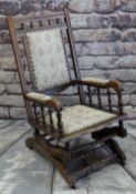 EARLY 20TH CENTURY AMERICAN ROCKING CHAIR