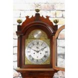 MAHOGANY 8-DAY LONGCASE CLOCK, c.1800, by Edward Appleford, Dunstable, 11-inch silvered dial