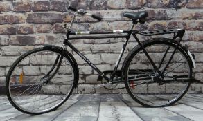 LARGE 'WORLD BICYCLE RELIEF' CHARITY BICYCLE, black 22" frame with Zambia Ministry of Education