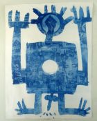 NEALE HOWELLS handmade cyanotype print with homemade negatives - entitled 'New Variant I', signed