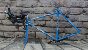 TERRY DOLAN RACING FRAME, sky blue 21" frame, campagnola brake levers and derailleur