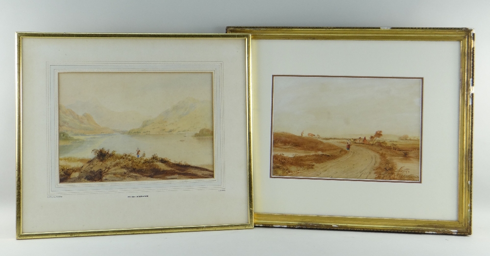 ANTHONY VANDYKE COPLEY FIELDING (1788-1855) watercolours - On Lake Windermere; signed and dated