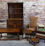 ASSORTED OCCASIONAL FURNITURE, including Jaycee oak dresser, mahogany commode, stools, tables, chair