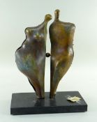 STAVRI KALINOV (Bulgarian, b.1944) bronze - In Memoriam of Moore, 37cms Provenance: Barry