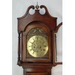 ANTIQUE MAHOGANY 8-DAY LONGCASE CLOCK, dial signed Thos Williams Haverfordwest, 11-inch brass