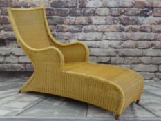 MODERN WICKER RECLINING PATIO CHAIR, 150cms long