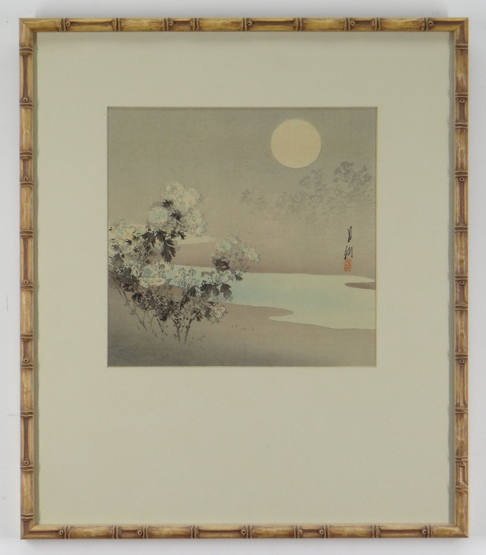 VARIOUS UKIYO-E ARTISTS five woodblock prints - OHARA KOSON pigeons, NAGAMACHI CHIKUSEKI grapevine - Bild 9 aus 11