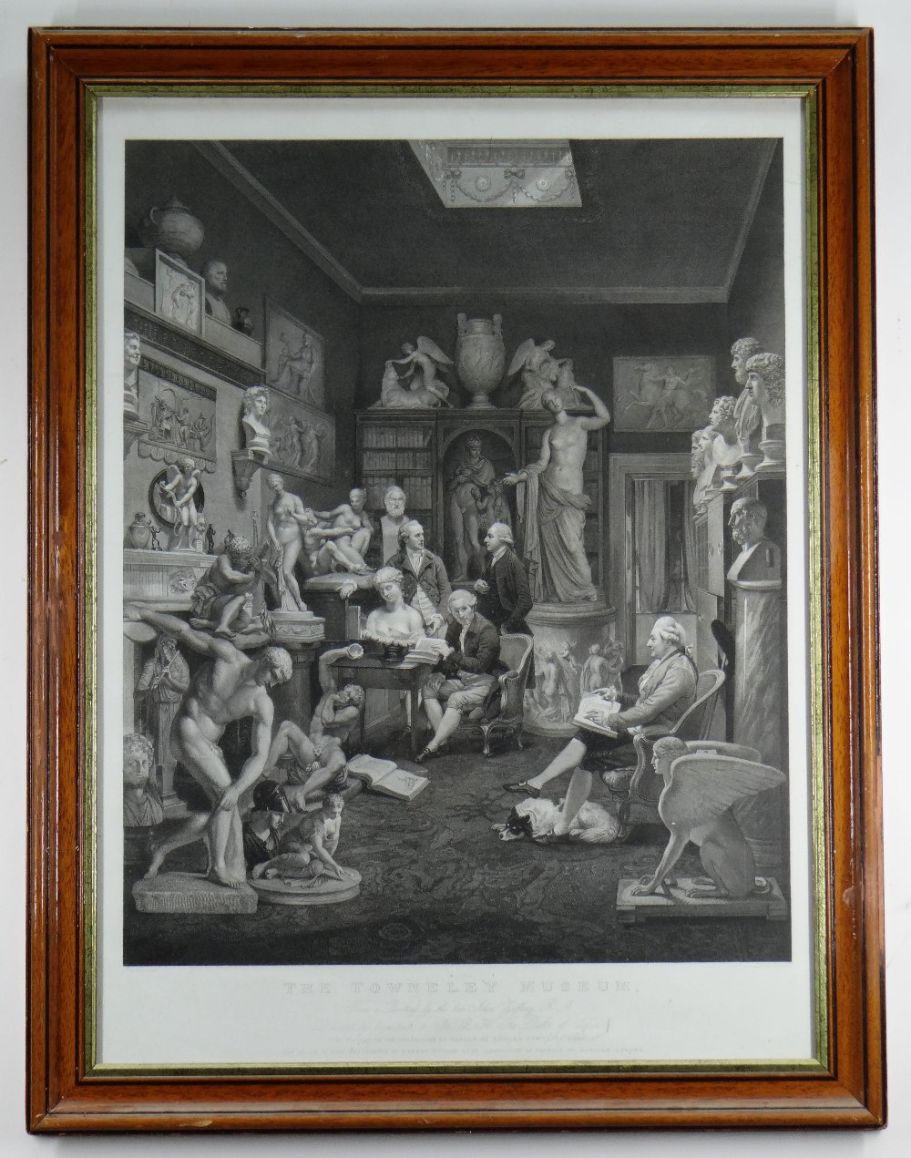 FIVE 19TH CENTURY ENGRAVINGS, comprising "The Townley Museum" after John Zoffany; "Time of War" - Image 9 of 11