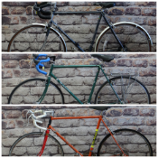 THREE RALEIGH BICYCLES, including a Raleigh Royal green bike with Shimano Alivio 3x7 speed gears and