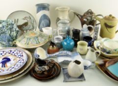 COLLECTION OF STUDIO POTTERY, WELSH & OTHERS, including ceramics by Molly Curley, Simon Rich, Gill
