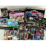 LARGE COLLECTION OF REPRODUCTION STAR WARS FIGURINES, MODELS ETC including limited edition set of