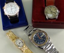 ASSORTED WRISTWATCHES comprising Imado automatic day date stainless steel wristwatch, ladies Regency