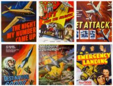 COLLECTION OF SIX CINEMA POSTERS WITH AVIATION IMAGES mainly US one-sheets, comprising the following