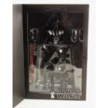 STAR WARS DARTH VADER FIGURINE BY MEDICOM TOYS, boxed, accessories loose within Condition Report: