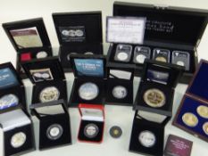 ASSORTED COLLECTABLE SILVER & GOLD COINS, MEDALLIONS & MEDALS comprising 2021 50th Anniversary of