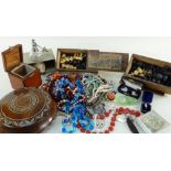ASSORTED JEWELLERY & COLLECTABLES comprising costume and dress jewellery including beads,