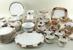 WITHDRAWN THREE EARLY 20TH CENTURY BONE CHINA PART TEASETS all printed with roses and in-filled in