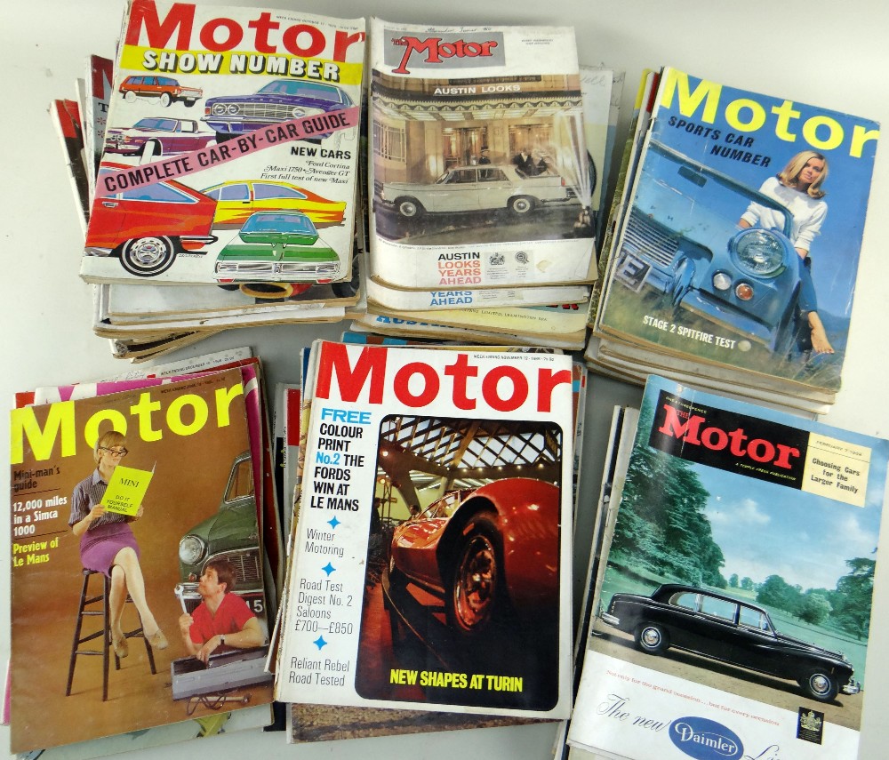 QUANTITY OF MOTOR MAGAZINES DATING FROM THE 1950s & 1960s including 'Show Numbers'