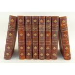 BINDINGS: TROLLOPE (ANTHONY) The Chronicles of Barsetshire, 1878-9, 8 vols, half calf, gilt tooled