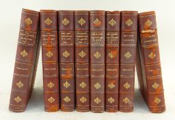 BINDINGS: TROLLOPE (ANTHONY) The Chronicles of Barsetshire, 1878-9, 8 vols, half calf, gilt tooled