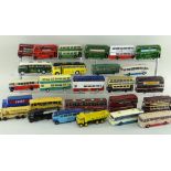 ASSORTED DIECAST BUSES and TANKERS, mostly E.F.E. models, including 3x Harrington Cavalier
