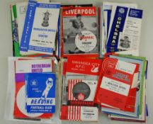 COLLECTION OF MAINLY ENGLISH CLUB TEAM FOOTBALL PROGRAMS including FA Cup Finals 1962, 1966, 1967,