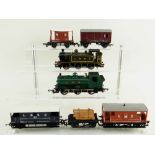 HORNBY RAILWAYS: TWO LOCOMOTIVES including a GWR 0-3-0 tank locomotive and a LBSC 100 0-3-0