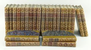 BINDINGS: SCOTT (WALTER) Waverley Novels. 1889-7, 23 vols, half calf, gilt tooled spines