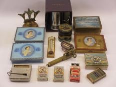 MIXED COLLECTABLES GROUP to include a Stanley London brass level, Cloisonne container and cover with