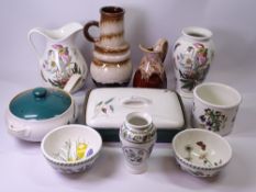 PORTMEIRION VARIATIONS, Botanic Gardens also Denby Wheatsheaf cookware. West German and another
