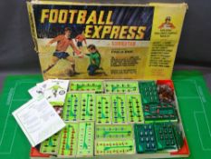 SUBBUTEO FOOTBALL EXPRESS box with good contents including 16 teams (most complete), also a cloth