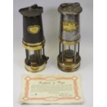 GPO & MINER'S TYPE LAMPS (2), the GPO by Patterson Lamps Ltd, Gateshead on Thyne, 24cms H, the other