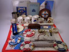 MARITIME COMMEMORATIVE ITEMS 'P & O FERRIES' ETC also a small quantity of other commemorative china