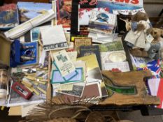 ECLECTIC ASSORTMENT to include tennis autographs including Virginia Wade, old calendars for North