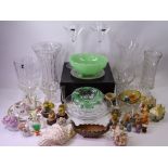 ROYAL SCOT CRYSTAL GLASS VASE, 19cms H, Dartington crystal, boxed, cocktail glasses, other glass and