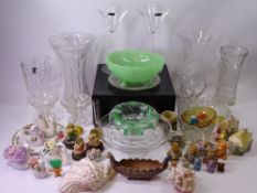 ROYAL SCOT CRYSTAL GLASS VASE, 19cms H, Dartington crystal, boxed, cocktail glasses, other glass and