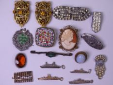 9CT GOLD, SILVER & MIXED COSTUME JEWELLERY to include Orcades 9ct Cruise Ship charm, 3grms, Oriana