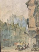 PAUL BRADDON mixed media 1864 - 1937 - believed 'Beauvais Cathedral France', 55 x 37cms