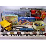 HORNBY OO GAUGE SET, other components, also MB games, Computer Battleships and other similar era