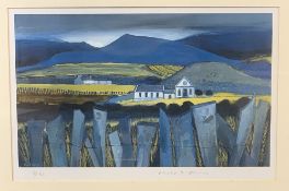 DAVID HUMPHREYS limited edition print, titled verso - 'Slate Scape - Landscape near Llanberis' 5/